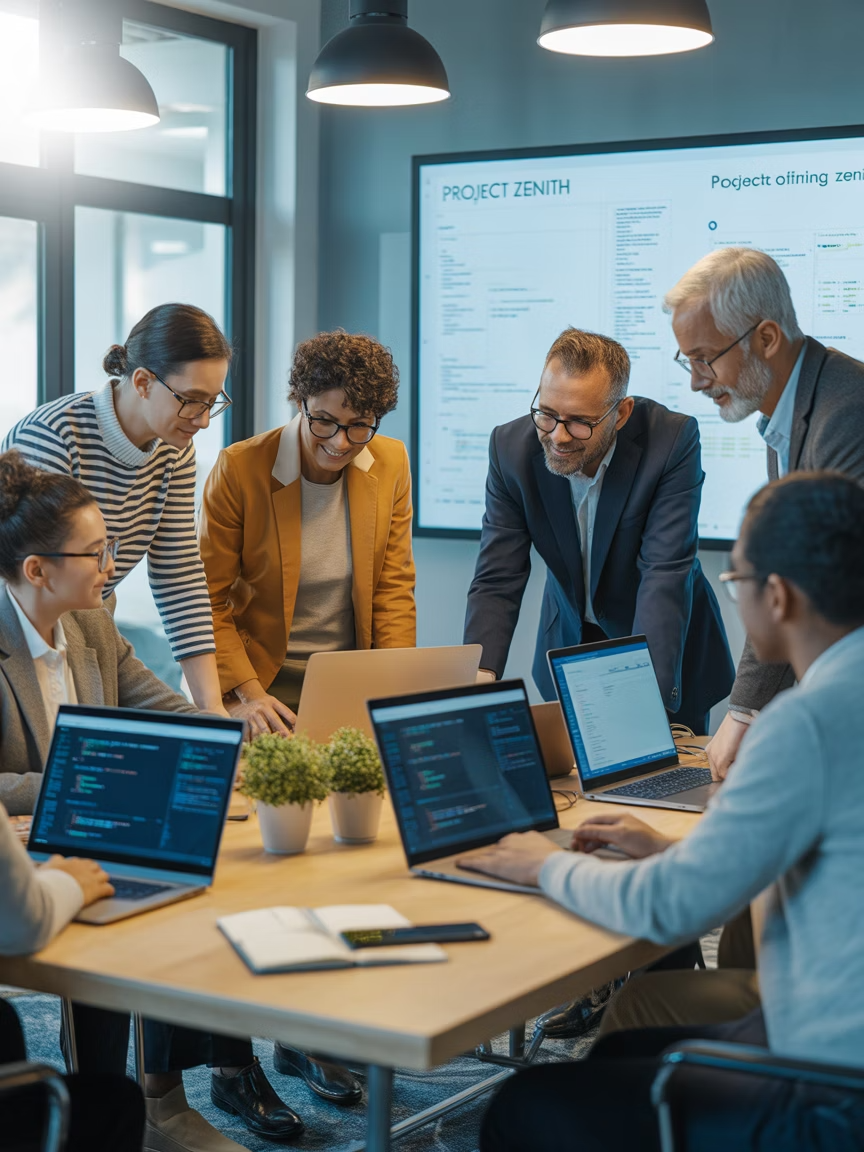 Executives empowered by collective intelligence working effectively together