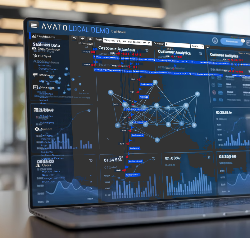 Laptop with visualizations of collective intelligence data